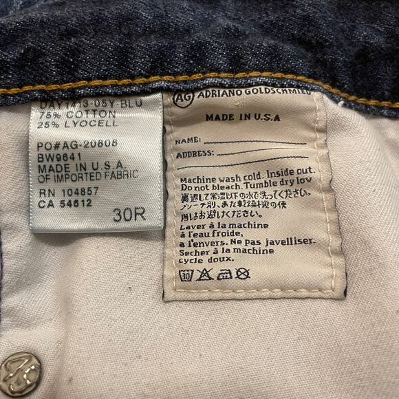 AG Adriano Goldschmied Paper Crop Jeans 30R | Made in USA, Dark Wash - Picture 4 of 8